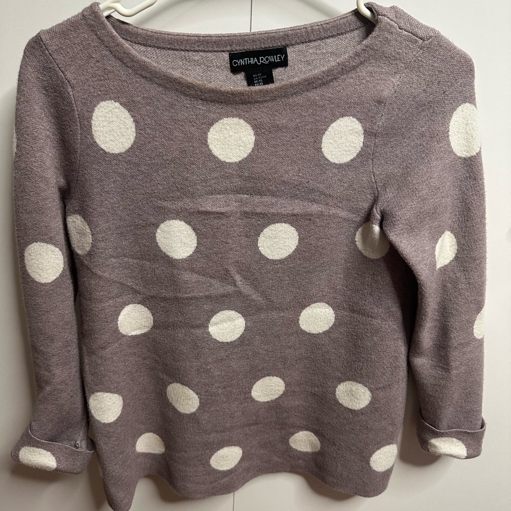 Cynthia Rowley Polka Dot Sweater